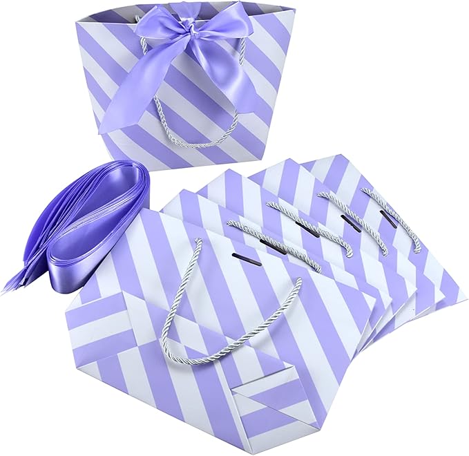 HUAPRINT Gift Bags with Handles, 7.48×3.54×7.9 inches, Party Favor Bags with - Image 5