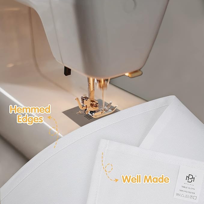 BRILLMAX 8 Pack White Tablecloths 70 x 120 Inch - Image 4
