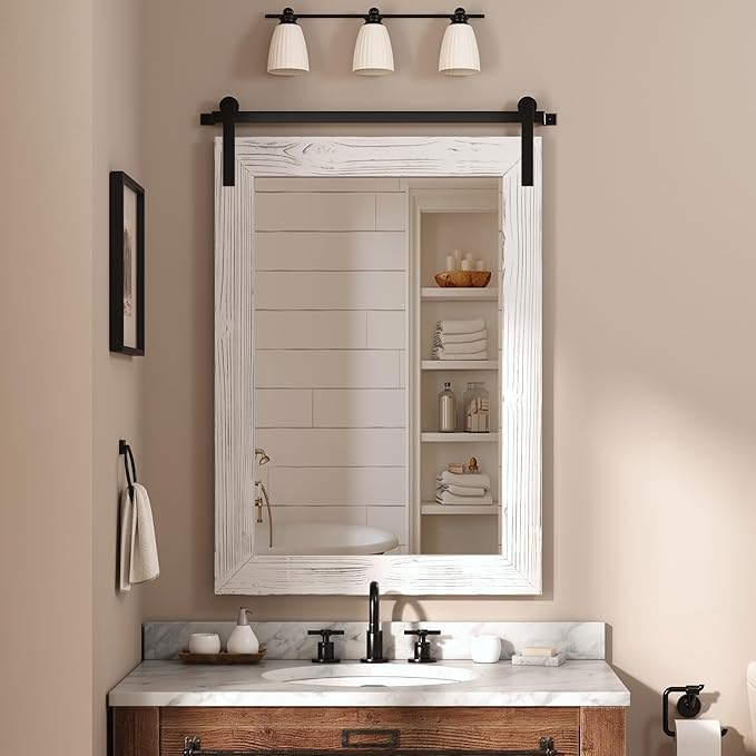 COGOOD Farmhouse Bathroom Mirror - Image 3