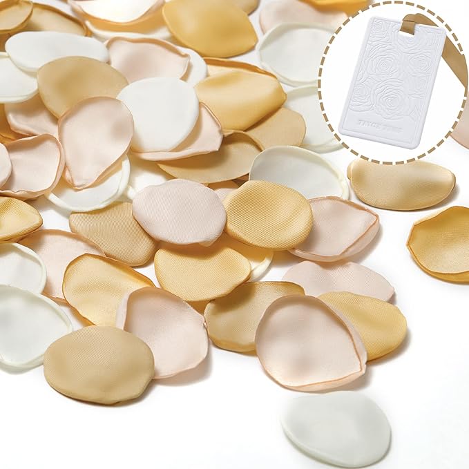 TINGE TIME 400pcs Silk Flower Petals by TINGETIME