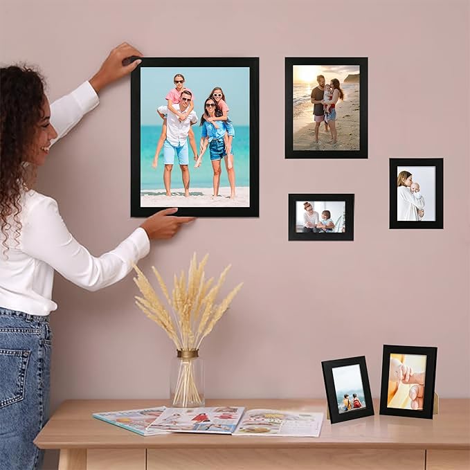 5x7 Picture Frame Set of 4, 5 x 7 Photo Frames - Image 3