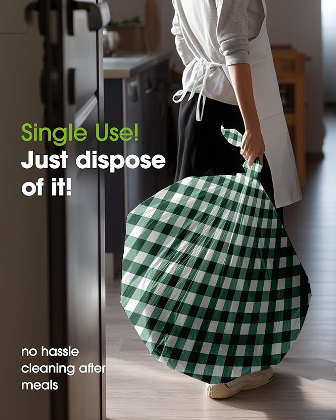 Pureegg Plastic Table Cloth Disposable 10 Pack, 54 x 108 Inch Table Cloths - Image 5