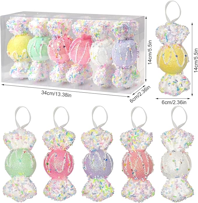 LANGXUN 6pcs Candy Land 2025 Xmas Birthday Party Wedding Suppiles Decoration - Image 2