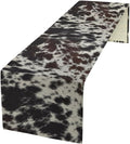Cow Print Table Runner, Country Farm Animal Fur Skin Pattern Western Style by ShiTingYu