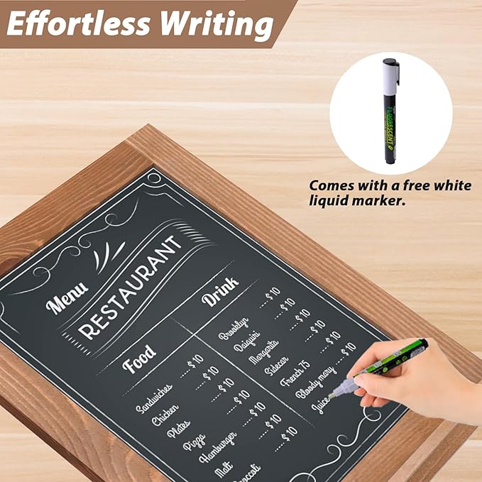 Magnetic Chalkboard 10"x14" Small Chalkboard Signs - Image 4