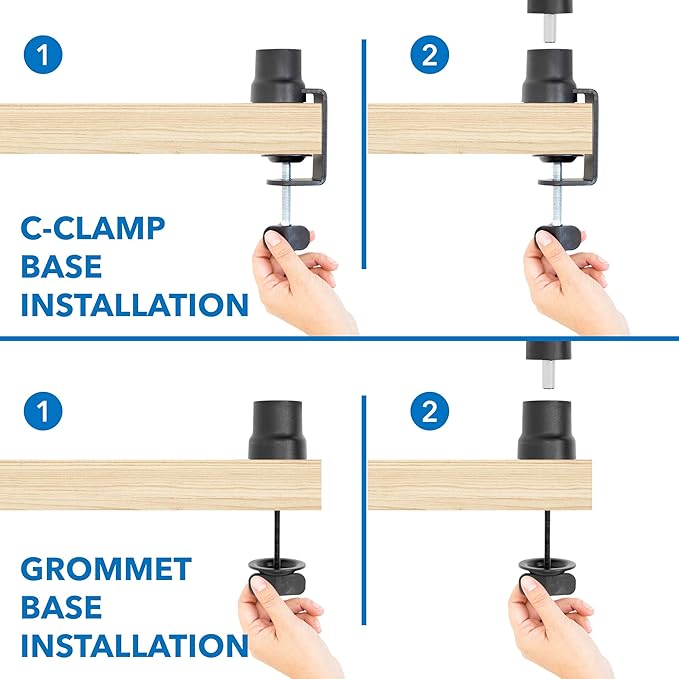 MOUNT-IT! Adjustable Microphone Boom Arm Suspension Scissor Mic Stand, Desk - Image 7