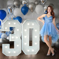 Marquee Numbers 4 Feet Tall Big Light Up Numbers 30th Birthday Decorations by Letsmakeitimpressive