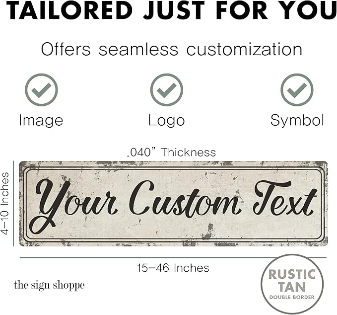 Rustic Custom Metal Sign - Image 2