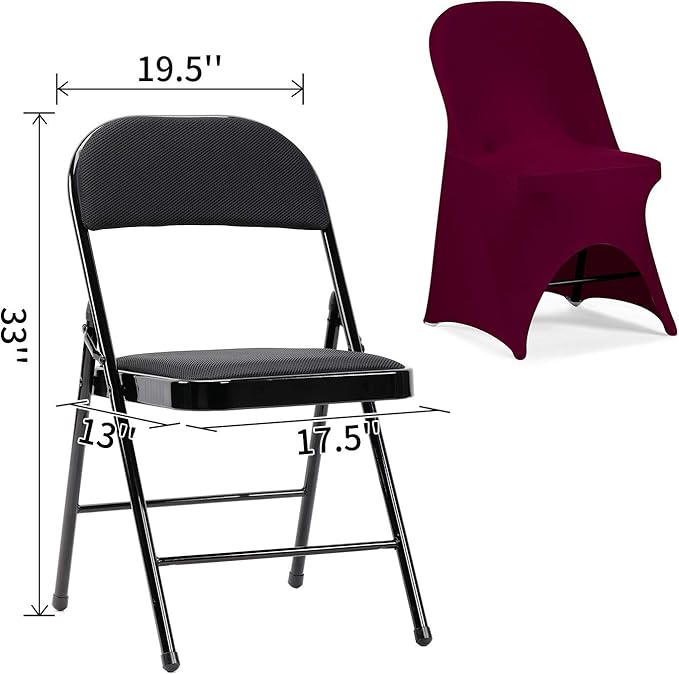 Peomeise Stretch Spandex Folding Chair Cover - Image 5