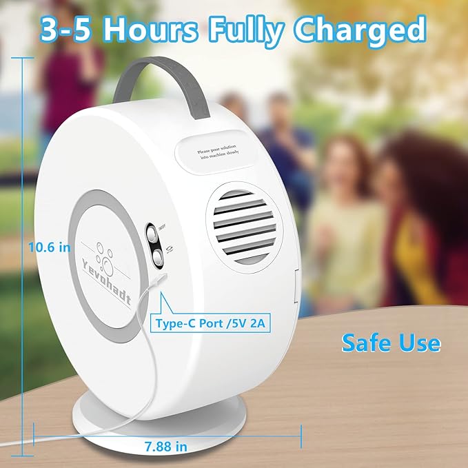 Bubble Machine for Kids Toddlers, Automatic Bubble Blower Rechargeable - Image 4