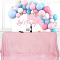SquarePie Sequin Tablecloth 50 x 72 Inch Pink Sparkly Table Linen by SquarePie