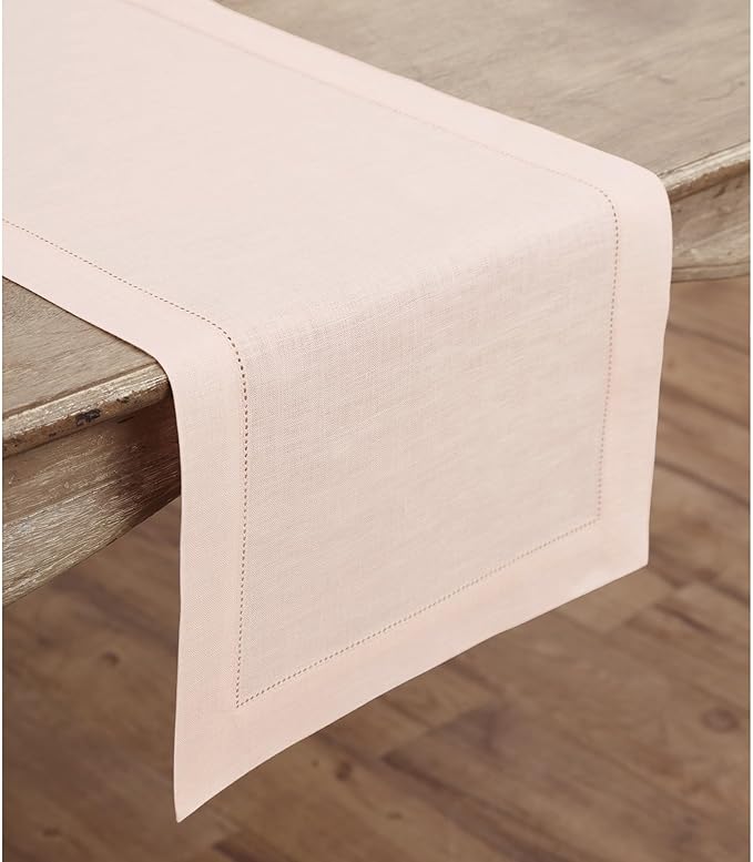Solino Home Linen Pink Table Runner 72 Inches Long - Image 2