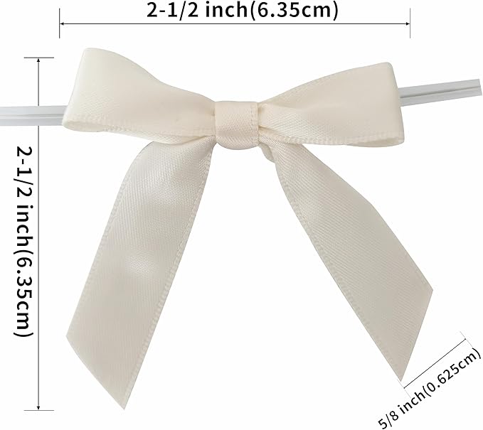 50pcs 2-1/2" Mini Satin Ribbon Bows - Image 3