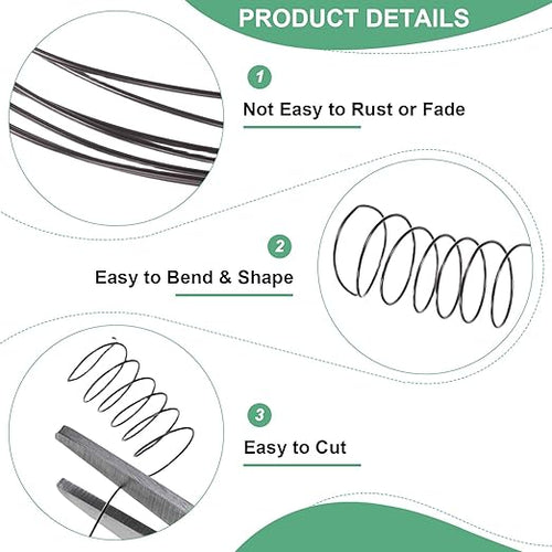 0.4mm Jewelry Wire, 26 Gauge 328FT Craft Wire Copper Beading Wire - Image 2