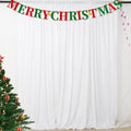ShinyBeauty Sequin Backdrop 8FTx10FT White Sequin Fabric Backdrop Drapes by ShinyBeauty