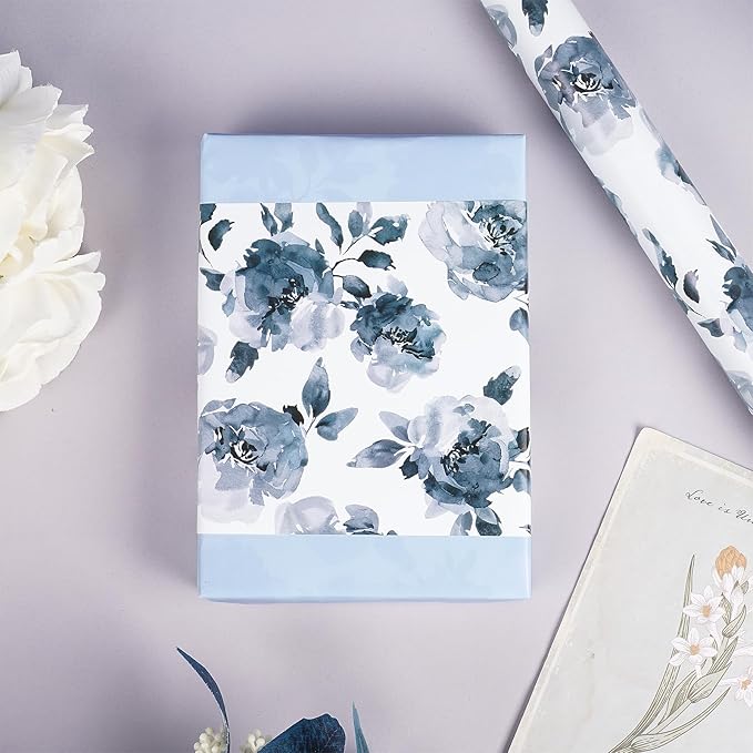 RUSPEPA Reversible Floral Wrapping Paper - Image 5