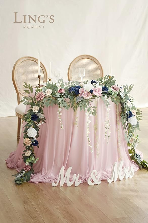 Ling's Moment 9FT Eucalyptus and Willow Leaf Garland - Image 2