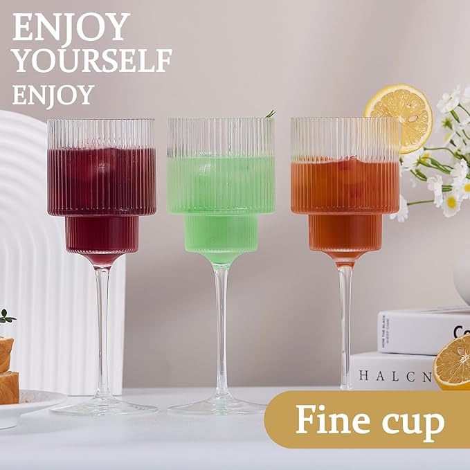 Plastic Goblets Wine Glasses - 12Oz Acrylic Wine Glasses Origami Unbreakable - Image 5