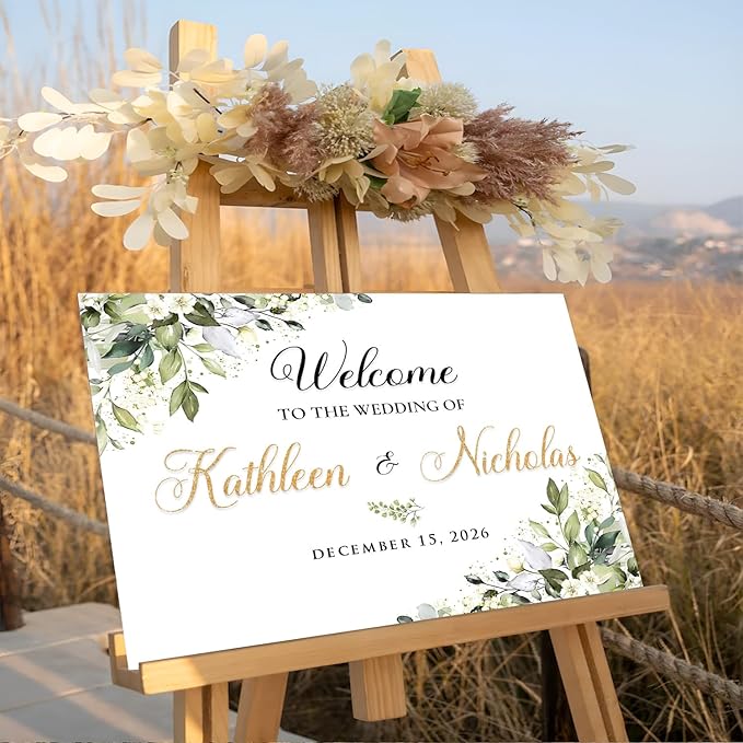 Wedding Signs For Ceremony And Reception, Wedding Welcome Sign, Wedding Welcome - Image 2