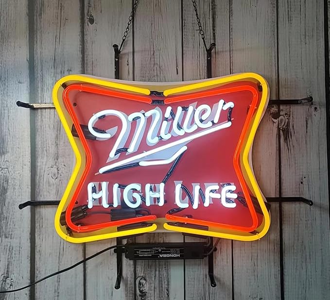 Neon Signs Beer Bedroom Miller High Life Beer Glass Neon Signs - Image 2