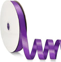 Purple Satin Ribbon Double Faced Satin 1/2 inch x 55 Yards Polyester Ribbon by OZXCHIXU