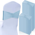 Moukeren 100 Pcs Spandex Chair Sashes Bows Bands Slider Sashes by Moukeren