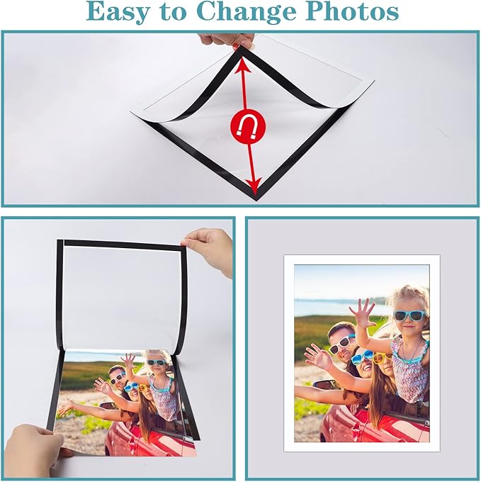 CRUGLA 12 Packs 8.5x11 Magnetic Picture Frames - Image 4