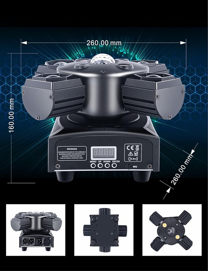 Professional DJ Lights 4-in-1 Moving Head - Image 6