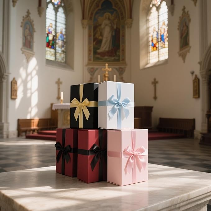 Rinrda 5 Pack Large White Gift Box, 13.75"x9"x4.5", Gift Boxes - Image 5