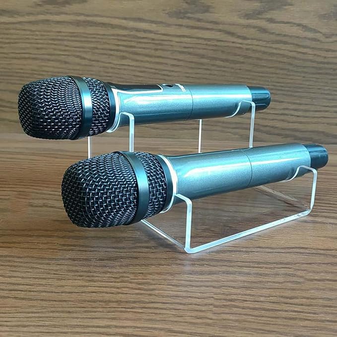 Microphone stand, transparent acrylic microphone base, microphone display stand by Unknown