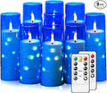 Flickering Flameless LED Candles, Battery Operated Candles 9 Pcs by Nimiko