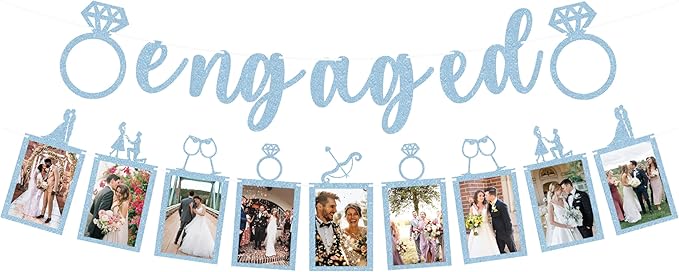 Pre-Strung Engaged Photo Banner by EONNCNT
