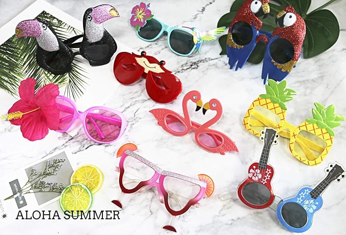 Ocean Line Luau Party Sunglasses - Image 2