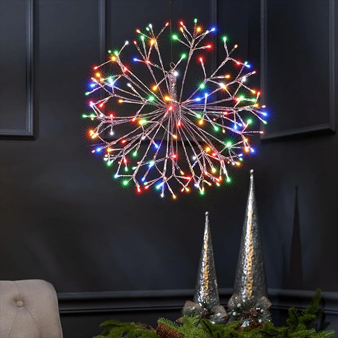 Christmas led Sparkle Ball Hanging Outdoor décorations -Haning Twig Ball by SUNNYPARK