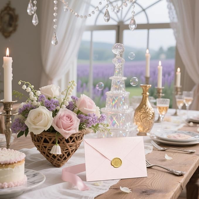 50 PCS Pearl Pink A7 Envelopes - Image 7