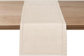 Ruvanti Linen Table Runner 72 Inches, Classic Hemstitch, Non-Slipping, Stain by Ruvanti