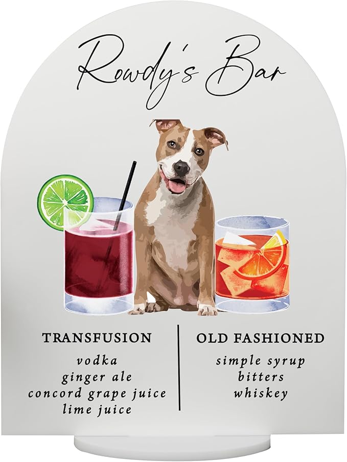 Pet Signature Drink Wedding Signs by Elation+Factory+Co.