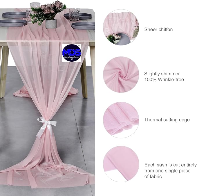 MDS Halloween Chiffon Table Runner - Image 6