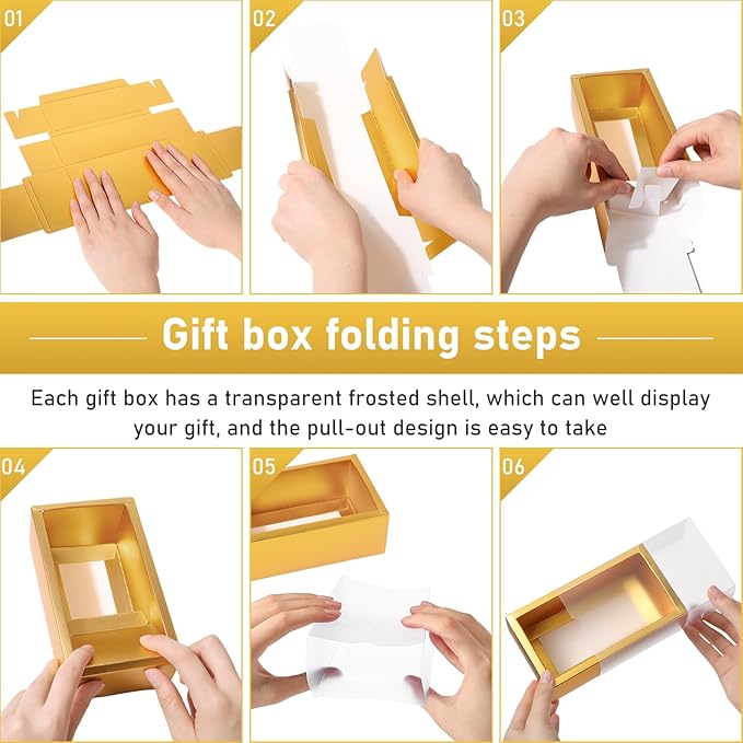 Roowest 50 Sets Kraft Soap Boxes Rectangle Packaging Box - Image 6