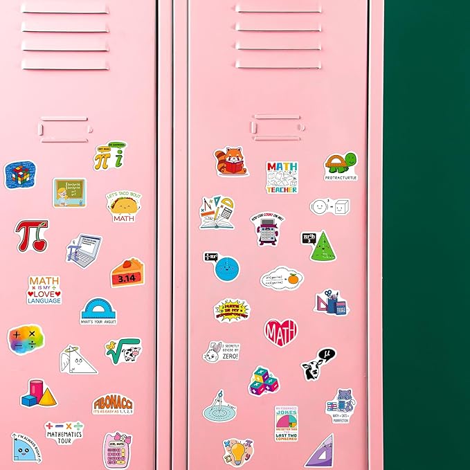 200 PCS Math Stickers for Kids Teens Students, Math Vinyl Stickers for Water - Image 7