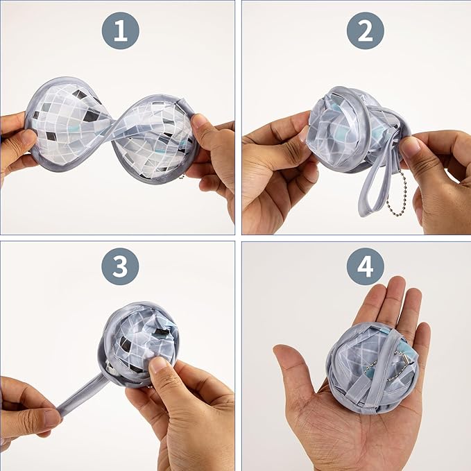 4pcs Disco Round Foldable Hand Fan Japanese Foldable Fan Style Handheld Compact - Image 4