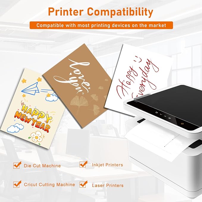 100 Sheets White Cardstock 8.5 x 11 Printer Paper, 92lb Heavyweight Crafting - Image 4
