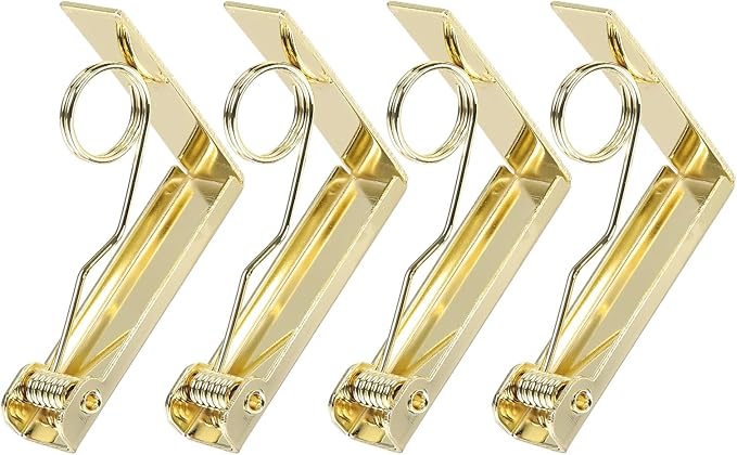 uxcell 4 Pack Tablecloth Clips, Stainless Steel Table Cloth Cover Clamps by uxcell