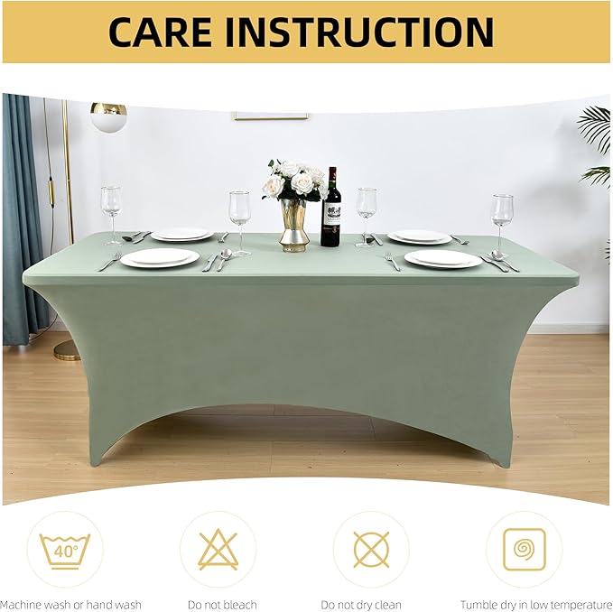121 2-Pack 6ft Spandex Table Covers - Image 6
