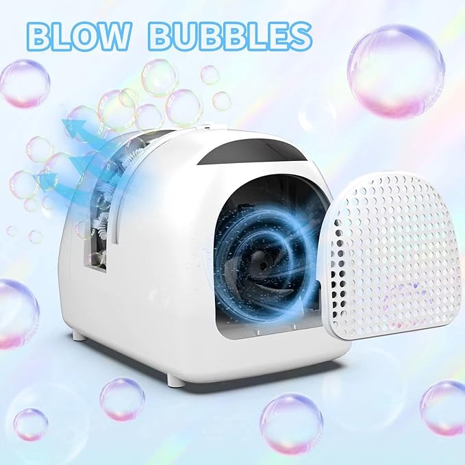 Bubble Machine for Kids Parties Bubble Maker Operated by Plugin or Batteries - Image 9