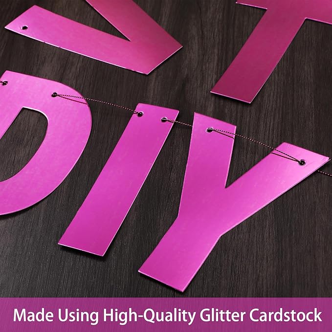 TaoBary 112 Pcs DIY Letter Kit Glitter Customizable Banner Letters Include 107 - Image 3