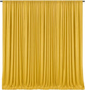 10 x 10 Feet Gold Backdrop Curtain by ZEBMOON