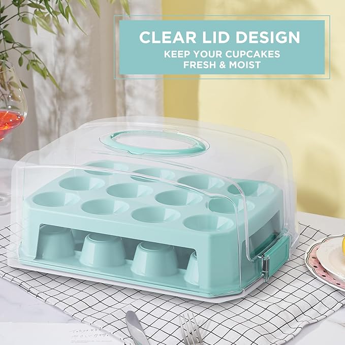 Cupcake Carrier 24 Count, Cupcake Container - Image 2