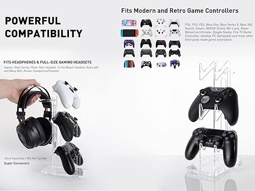 OAPRIRE Universal 3 Tier Controller Stand and Headset Stand - Image 4