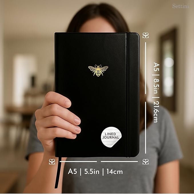 SETTINI Lined Journal, 192 Archival-Quality Pages, QuillEase Bleed-Free Paper - Image 2